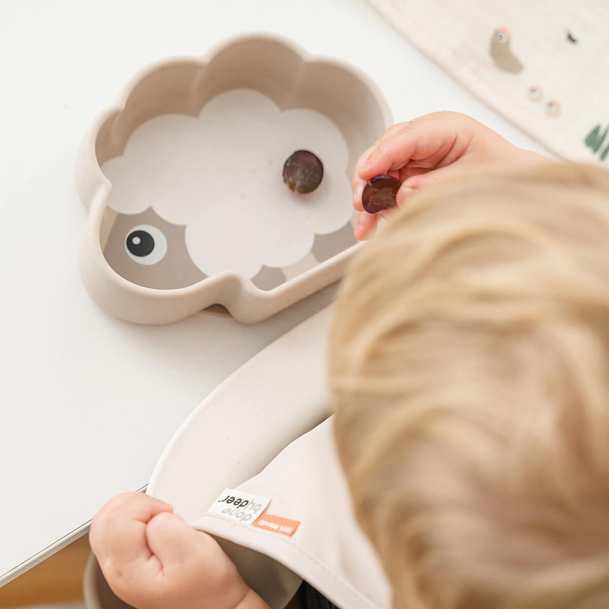 Silicone stick&stay bowl Sheepy